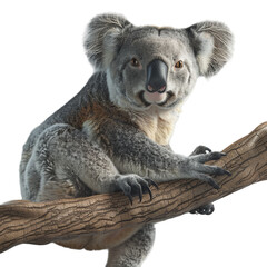 koala isolated on transparent background, png
