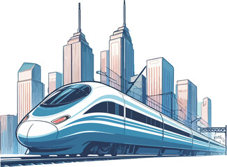 Train illustration created by artificial intelligence.