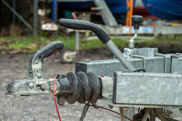 close up of trailer hook
