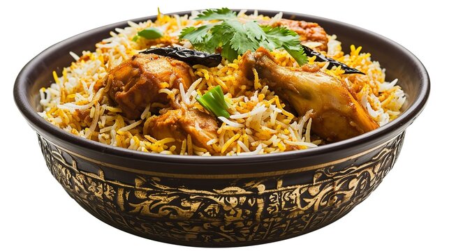 Chicken Biryani in a Bowl PNG Images - Food