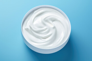 Whipped Cream Delight: A Refreshing and Nourishing Healthy White Cosmetic Product on a Natural Background