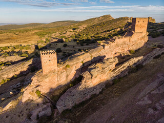 Zafra castle, 12th century, Campillo de Dueñas, Guadalajara, Spain