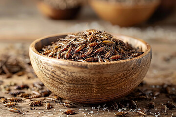 Insect protein farms offering a sustainable alternative to traditional meat sources