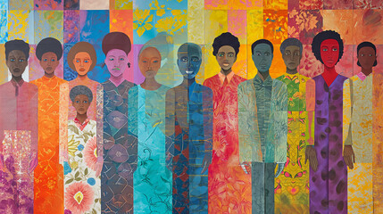 People from different cultures, backgrounds, and ages, symbolizing the richness and diversity of the global population. World Population Day Concept
