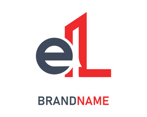 Letter el logo design template