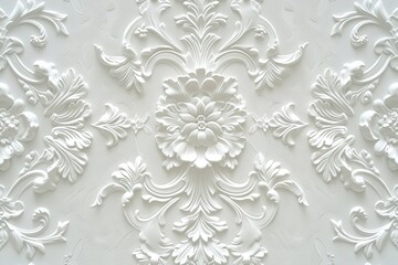 Damask patterns with added texture effects like embossing or hatching, creating a tactile and dimensional appearance. background