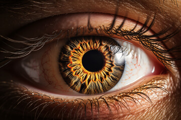 a close up of an eye