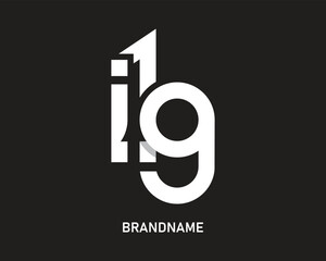 Letter ig logo design template