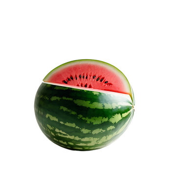 Watermelon image isolated on a transparent background PNG photo