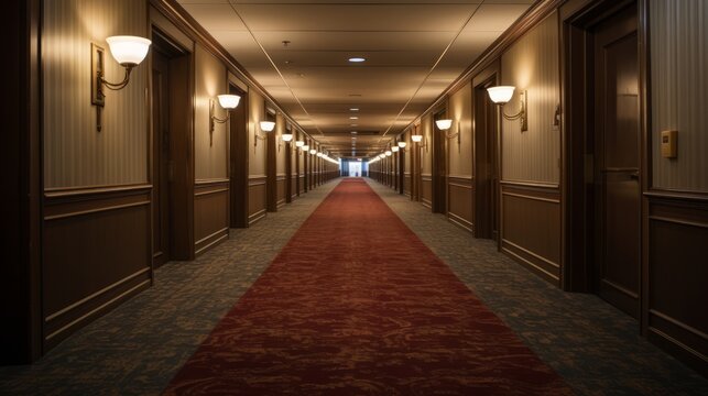 Generative AI Hotel Corridor Perspective
