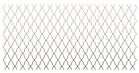 Fototapeta premium Built to Endure: This 3D illustration of geometric steel mesh embodies unwavering strength. Isolated on a transparent background, it highlights its lasting performance in demanding industrial settings