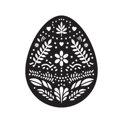 
Elegant Black Vector Decorative Egg Silhouette Collection: Perfect for Easter Crafts, Designs, Cards, and Decorative Projects. Decorative Egg vector.