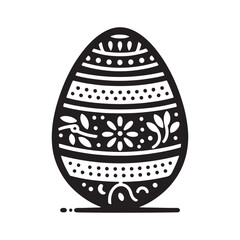 
Elegant Black Vector Decorative Egg Silhouette Collection: Perfect for Easter Crafts, Designs, Cards, and Decorative Projects. Decorative Egg vector.