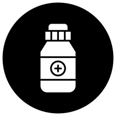 Medicine jar Vector Icon Design Illustration