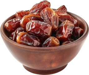Dried dates fruits in bowl