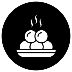 Meat ball Vector Icon Design Illustration