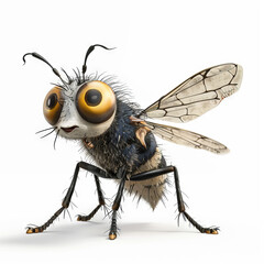 Fototapeta premium 3d fly character on white background