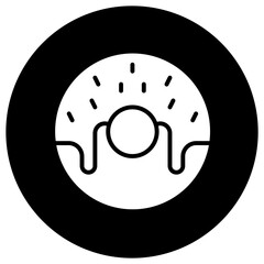 Doughnut Vector Icon Design Illustration