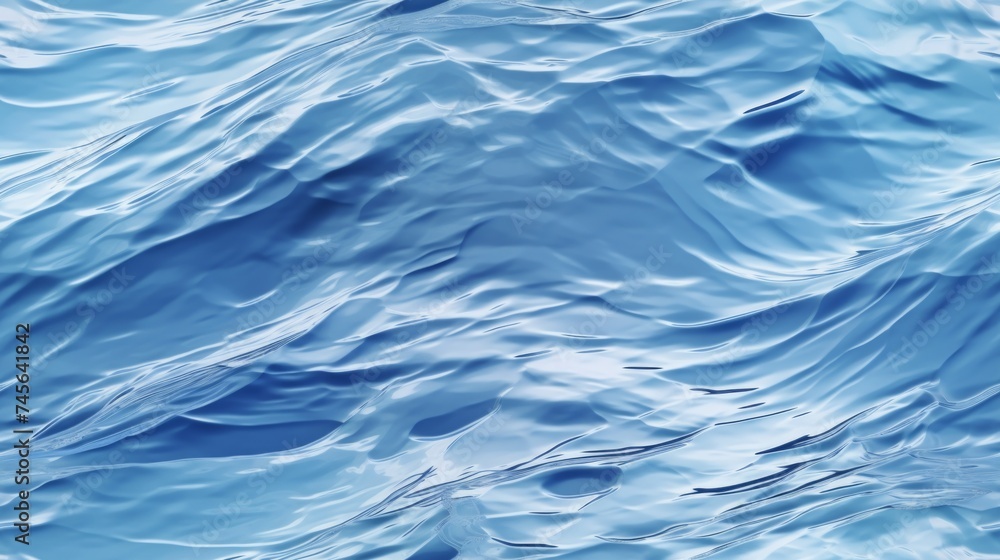 Poster Generative AI Rippled and textured water surface with gentle waves.
