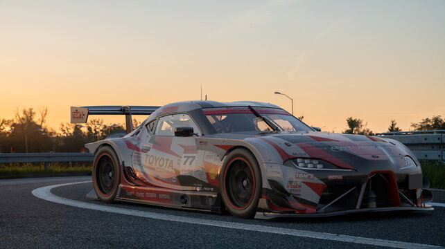 Toyota Supra GR GT4 on track