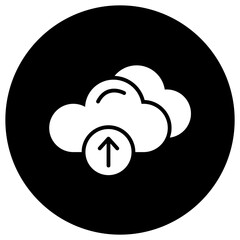 Cloud Upload Vector Icon Design Illustration