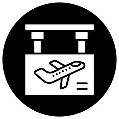 Boarding Gate Vector Icon Design Illustration