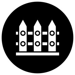 Fence Vector Icon Design Illustration