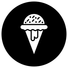 Ice cream Vector Icon Design Illustration