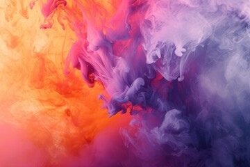 bright color splash oil paint, smokey background. Background of websites. Banner and copy space.