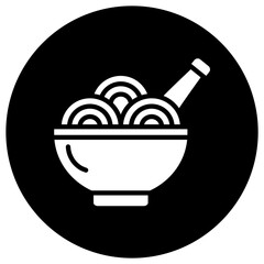 Spaghetti Vector Icon Design Illustration
