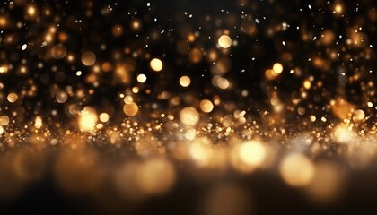 Fototapeta na wymiar Abstract gold bokeh background. Christmas and New Year background.
