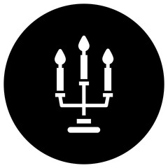 Candles Vector Icon Design Illustration