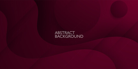 Abstract dark red wave geometric gradient illustration background with 3d look and simple pattern. Modern design and luxury. Eps10 vector