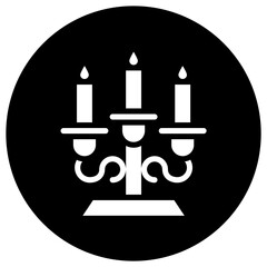 Candlestick Vector Icon Design Illustration