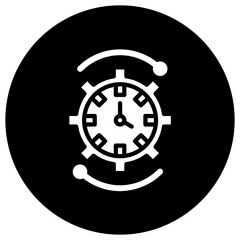 Time Management Vector Icon Design Illustration