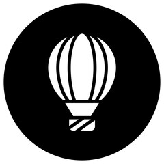 Hot air balloon Vector Icon Design Illustration