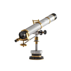 telescope isolated on transparent background, png