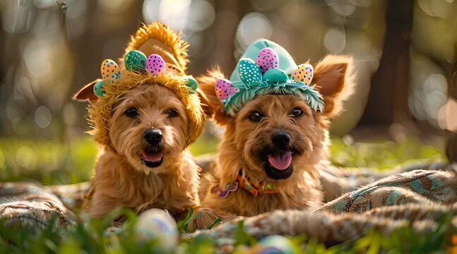 Dress up pets in cute Easter-themed costume
