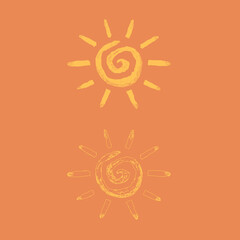 summer Sun symbol vector illustration 