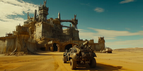 Mad Max post apocalyptic landscape