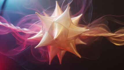 Obraz premium Abstract Artwork Depicts a Virus in a Cellular Liquid Background. Suitable for scientific projects clipart.