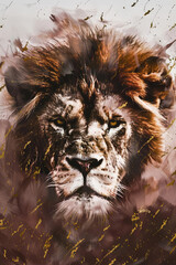 Majestic Lion: A Glimpse Into the Wild - 745653839