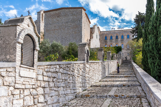 Sanctuary and the Monastery of Santa Maria degli Angeli, Cassano delle Murge, Bari province, Puglia region (Apulia), southern Italy, September 20, 2022