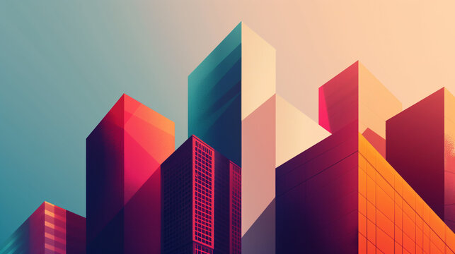 Intriguing Desktop Wallpaper featuring Minimalist Architecture: Abstract Shapes and Delicate Textures
