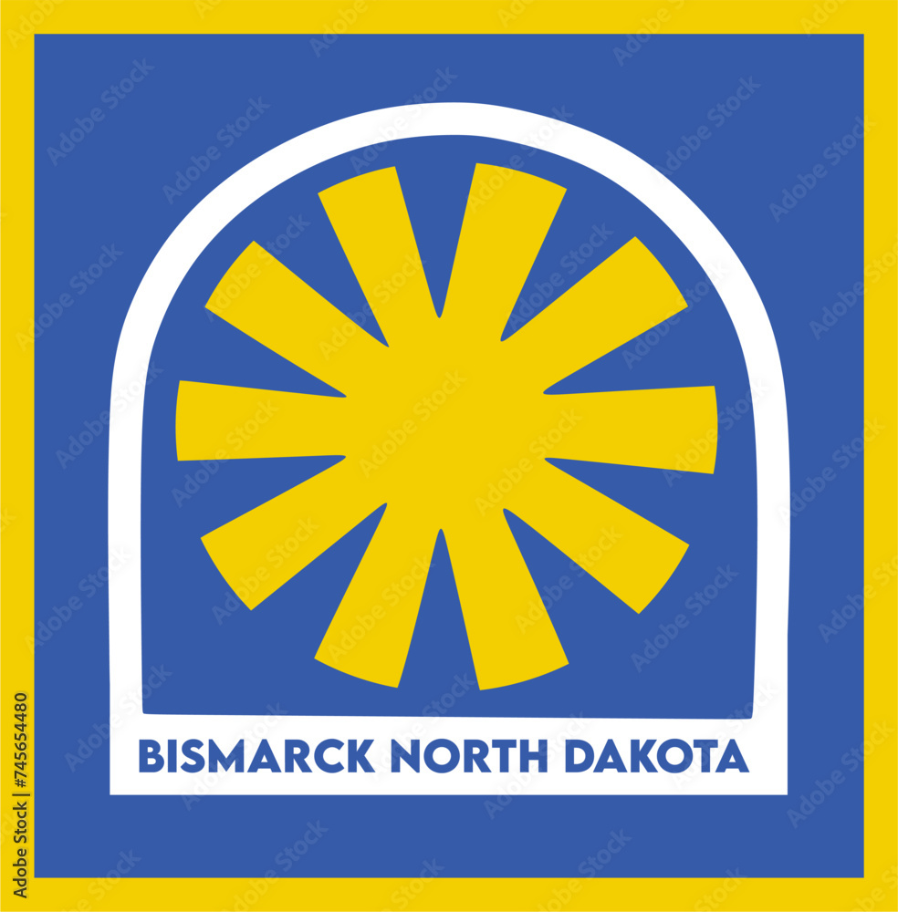 Poster bismarck north dakota united states