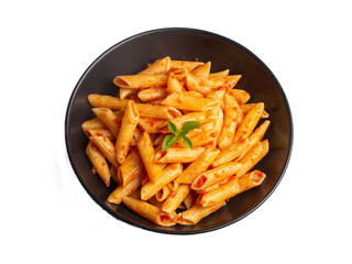 Penne pasta with tomato sauce