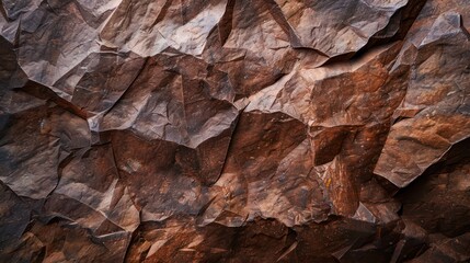 A dark brown rough mountain surface with cracks