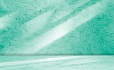 Green Shadow Backdrop Background Product 3d Bg Light Leaf Wall Podium Abstract Leaves Minimal Table...