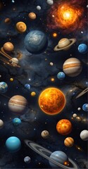 Planets and Stars in Space