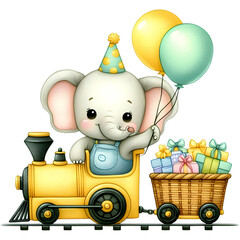 Obraz premium party elephant